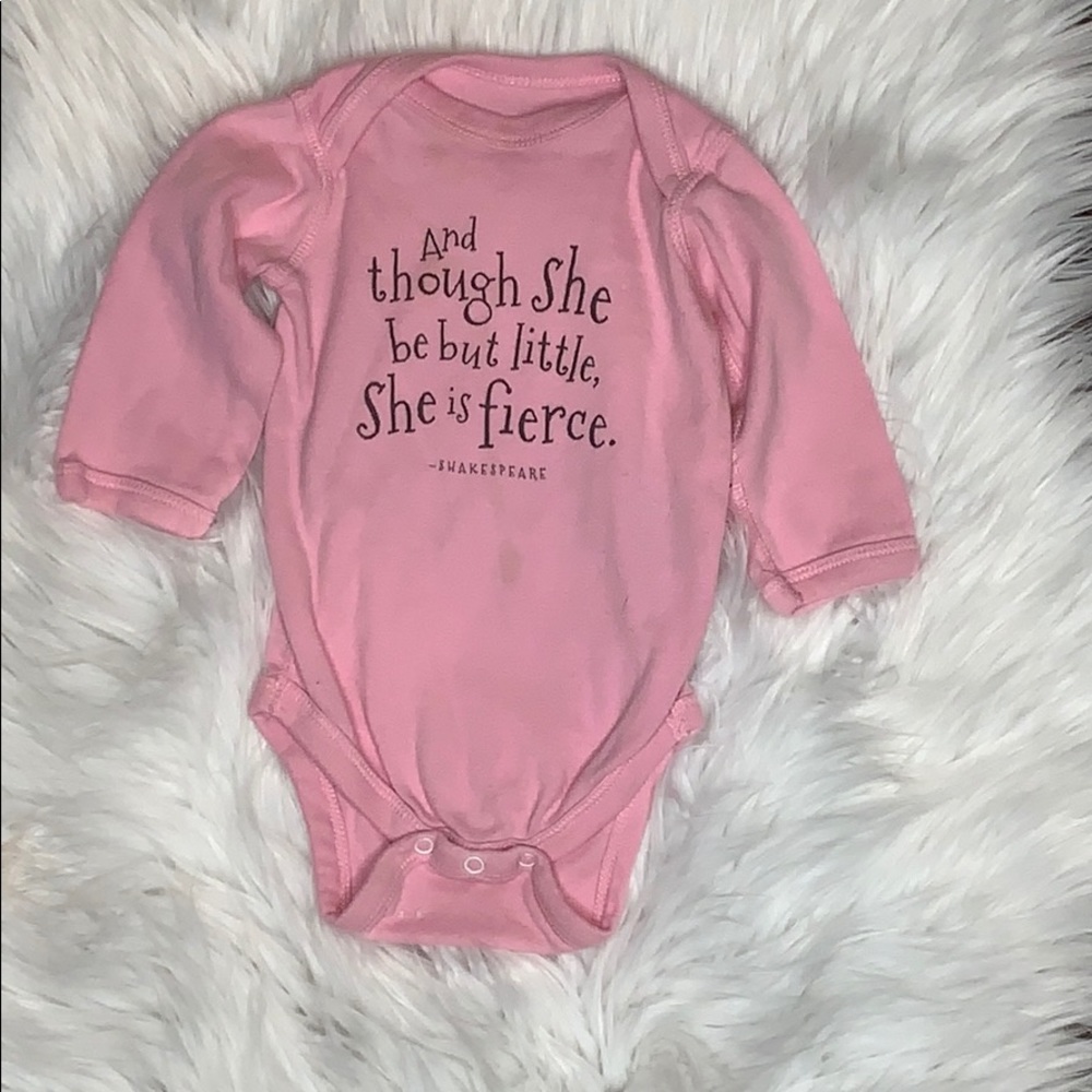 Baby Pink Graphic Onesie